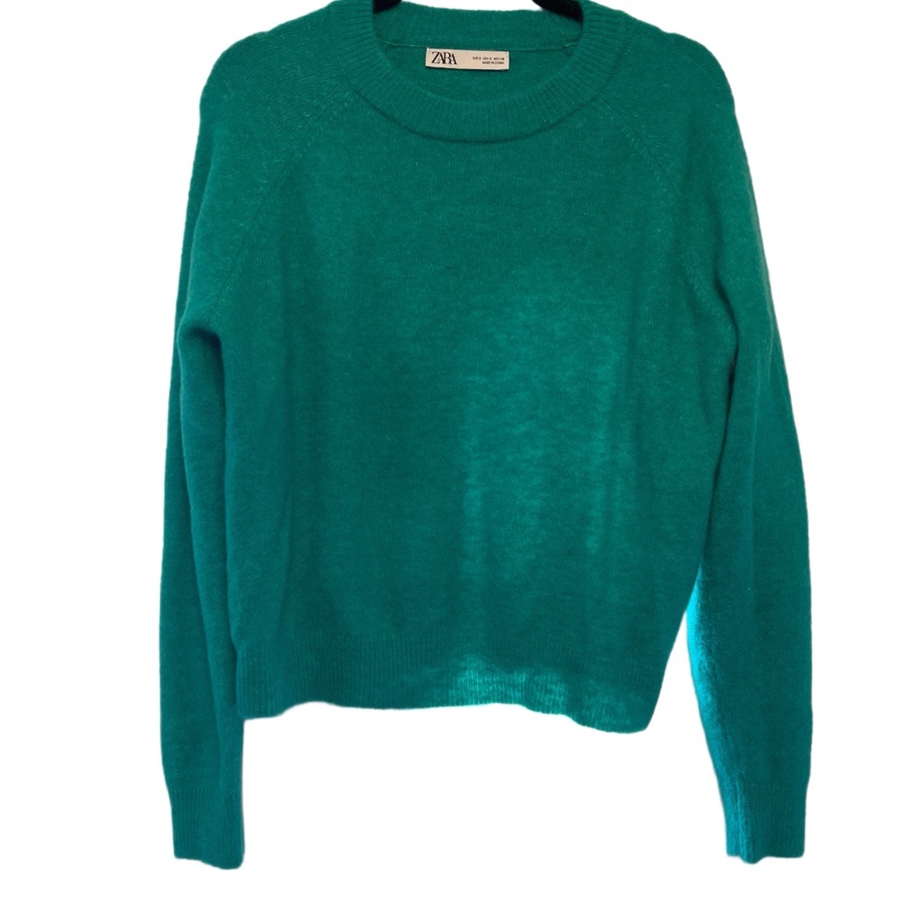Zara Turquoise Knit Pullover